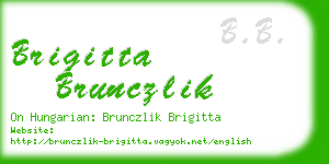 brigitta brunczlik business card